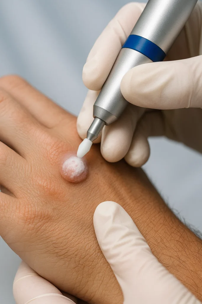 example of wart removal Richmond upon Thames using cryopen
